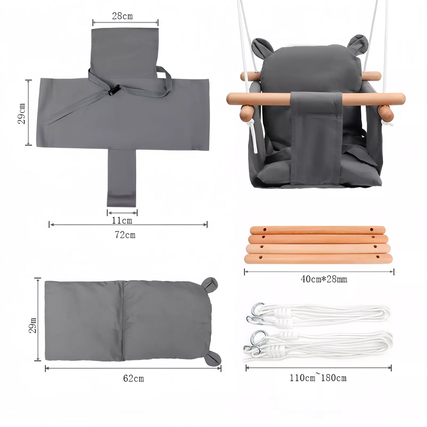 Canvas Baby Swing