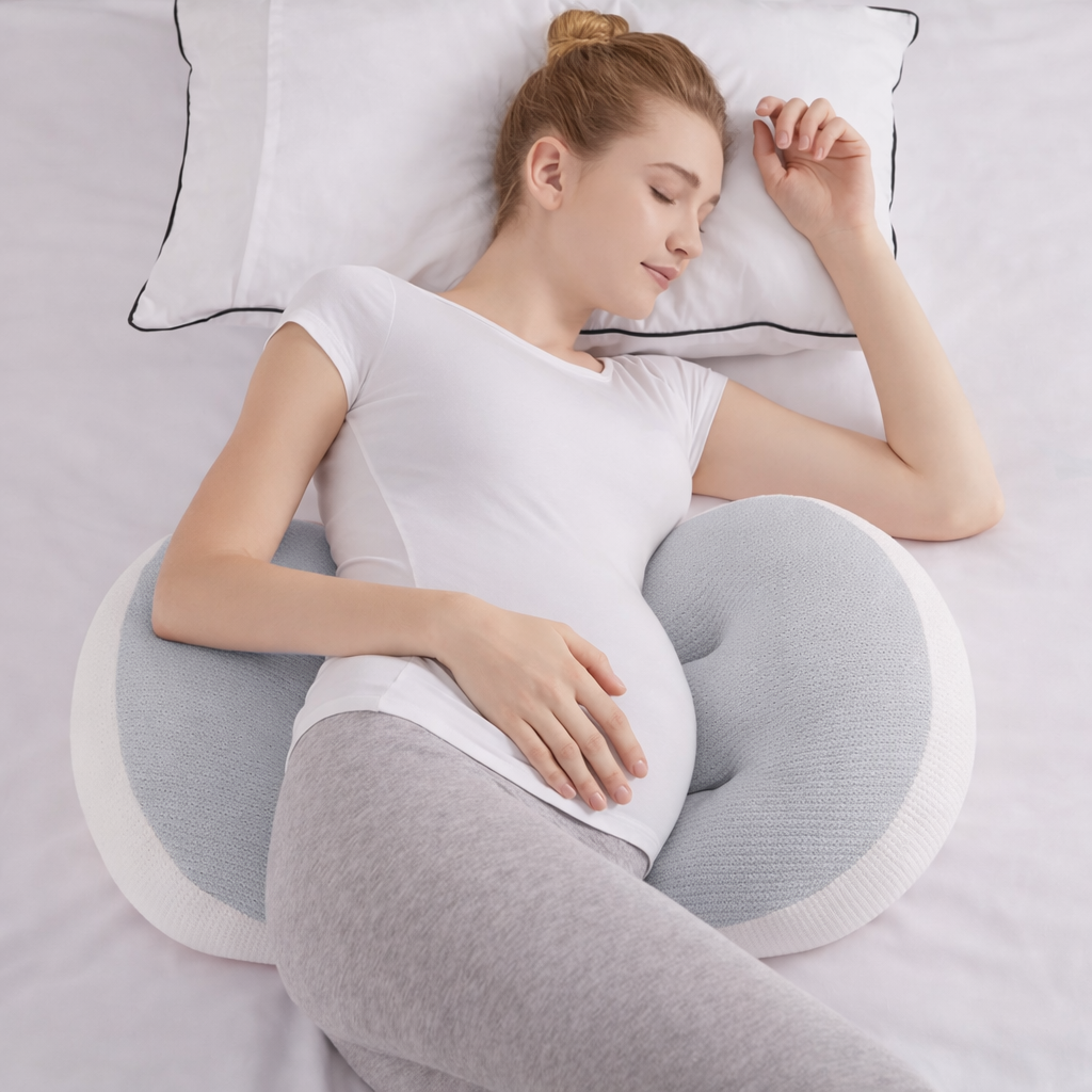 Side-Sleeping Pregnancy Support Pillow